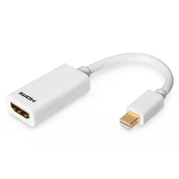 DIGITUS ASSMANN Mini DisplayPort uz HDMI adaptera kabelis, 15 cm, balts