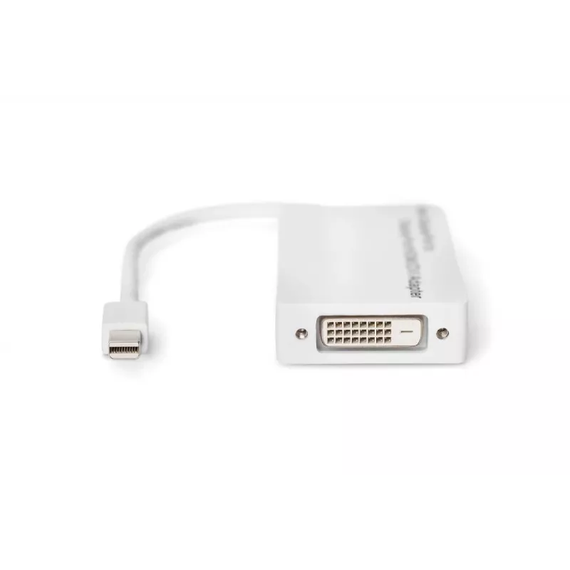 DIGITUS DB-340509-002-W Mini DisplayPort uz DisplayPort/HDMI/DVI adapteris, 1080p/60 Hz, 0,2 m, balts