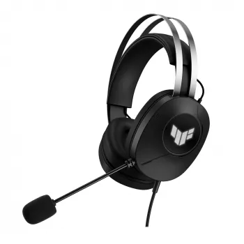 ASUS TUF Gaming H1 Gen II austiņas ar mikrofonu, vadu, USB-C, melnas