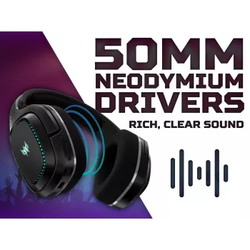 ACER Predator Galea 550 - Bezvadu stereo austiņas - Bluetooth