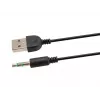 Equip Stereo 2.0 skaļrunis, 2.0 kanāli, vadu, 3 W, 80 - 20 Hz, 40 Ω, melns, balts