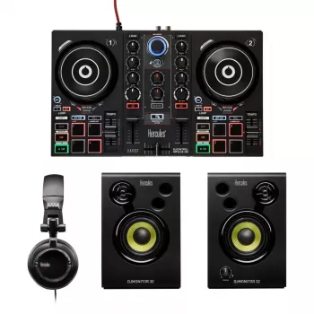 Hercules DJLearning Kit Digital Vinyl System (DVS) skrāpētājs Melns