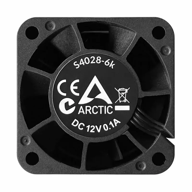 Ventilators ARCTIC S4028-6K 40 mm 250-6000 RPM šķidruma dinamiskais gultnis