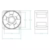Ventilators ARCTIC S4028-6K 40 mm 250-6000 RPM šķidruma dinamiskais gultnis
