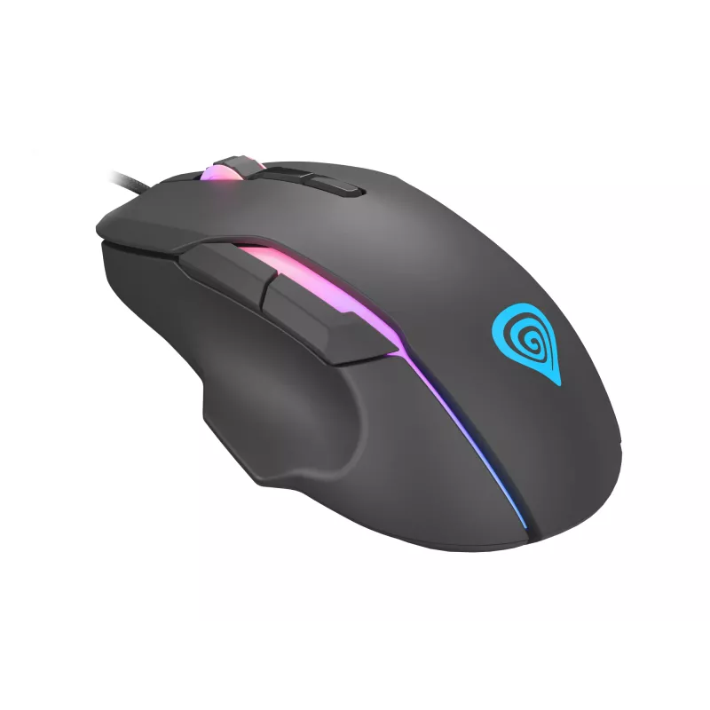 Pele GENESIS Xenon 220 G2, klusa, optiska, 12800 DPI, USB, melna