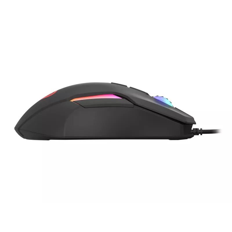 Pele GENESIS Xenon 220 G2, klusa, optiska, 12800 DPI, USB, melna