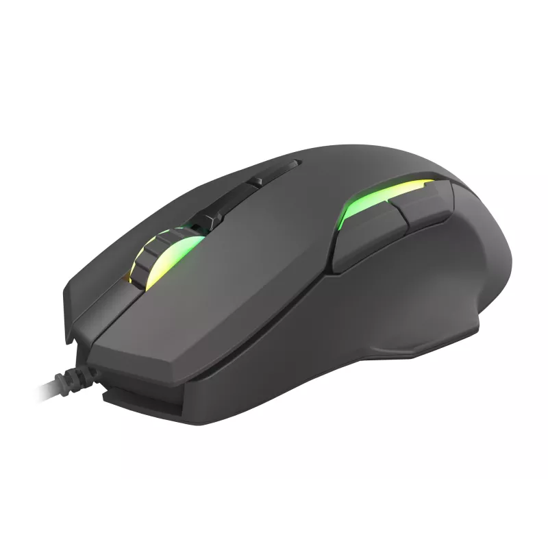 Pele GENESIS Xenon 220 G2, klusa, optiska, 12800 DPI, USB, melna