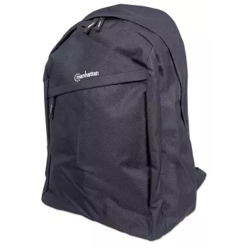 Manhattan Knappack Mugursoma 15.6 inch, Melna, ZEMAS IZMAKSAS, Vieglas, Iekšējā klēpjdatora kabata, Aksesuāru kabata, Polsterētas regulējamas plecu siksnas, Ūdens pudeles turētājs, Trīs gadu garantija