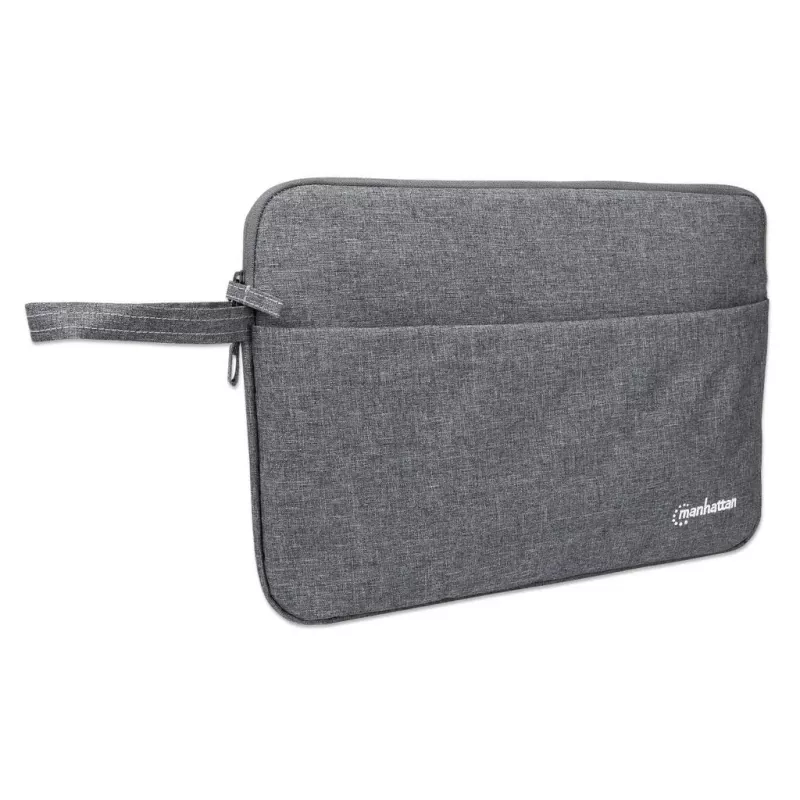 Manhattan Seattle Laptop Sleeve 14.5 collas, Pelēks, Pildīts, Īpaši mīksts iekšējais polsterējums, Galvenais nodalījums ar dubultiem rāvējslēdzējiem, Priekšējā kabata ar rāvējslēdzēju, Pārnēsāšanas cilpa, Ūdensizturīgs un izturīgs, Portatīvā datora maciņš