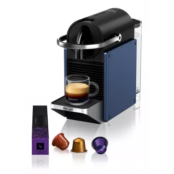 Kapsulu kafijas automāts De’Longhi Pixie EN127.BL — Nespresso sistēma, 1 L ūdens tvertne, 19 bāri, 1260 W, 235×117×324 mm, 2,5 kg