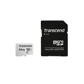 TRANSCEND Micro SDXC karte 300s 64GB UHS-I U1 ar adapteri