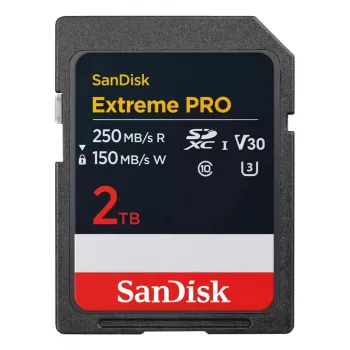 WESTERN DIGITAL Extreme PRO 2TB SDXC atmiņas karte 250MB/s 140MB/s UHS-I