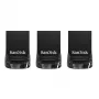 WESTERN DIGITAL SanDisk Ultra Fit 32GB USB 3.1 zibatmiņa - 3 iepakojumā