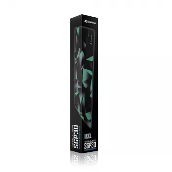 SHARKOON Gaming Peļu Paliktnis SGP30 - Melns/Zaļš/Pelēks