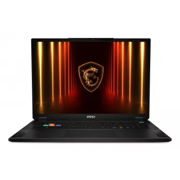 MSI Stealth 18 HX AI A2XWIG-042 Intel Core Ultra 9 275HX Klēpjdators 45,7 cm (18 collu) UHD+ 64 GB DDR5-SDRAM 2 TB SSD NVIDIA GeForce RTX 5080 Wi-Fi 7 (802.11be) Windows 11 Pro Melns