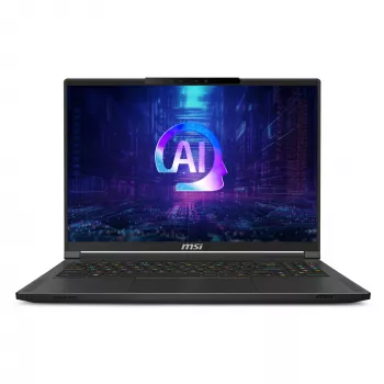 MSI Stealth A16 AI+ A3XWIG-043 AMD Ryzen AI 9 HX 370 klēpjdators 40,6 cm (16 collu) Quad HD+ 32 GB LPDDR5x-SDRAM 2 TB SSD NVIDIA GeForce RTX 5080 Wi-Fi 7 (802.11be) Windows 11 Home Melns