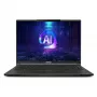 MSI Stealth A16 AI+ A3XWIG-043 AMD Ryzen AI 9 HX 370 klēpjdators 40,6 cm (16 collu) Quad HD+ 32 GB LPDDR5x-SDRAM 2 TB SSD NVIDIA GeForce RTX 5080 Wi-Fi 7 (802.11be) Windows 11 Home Melns