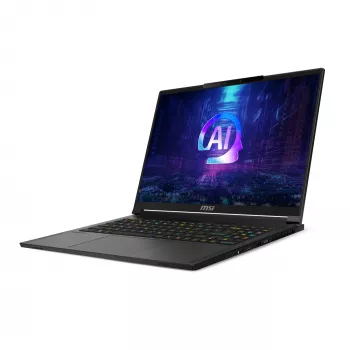 MSI Stealth A16 AI+ A3XWIG-043 AMD Ryzen AI 9 HX 370 klēpjdators 40,6 cm (16 collu) Quad HD+ 32 GB LPDDR5x-SDRAM 2 TB SSD NVIDIA GeForce RTX 5080 Wi-Fi 7 (802.11be) Windows 11 Home Melns
