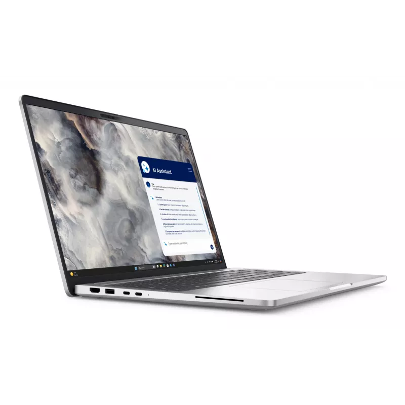 DELL Pro 16 Plus PB16250 portatīvais dators, Intel Core Ultra 7 255U, 40,6 cm (16 collu) Full HD+, 16 GB DDR5-SDRAM, 512 GB SSD, Intel Graphics, Wi-Fi, viedkaršu lasītājs, apgaismota tastatūra, Windows 11 Pro, vācu tastatūra, alumīnija