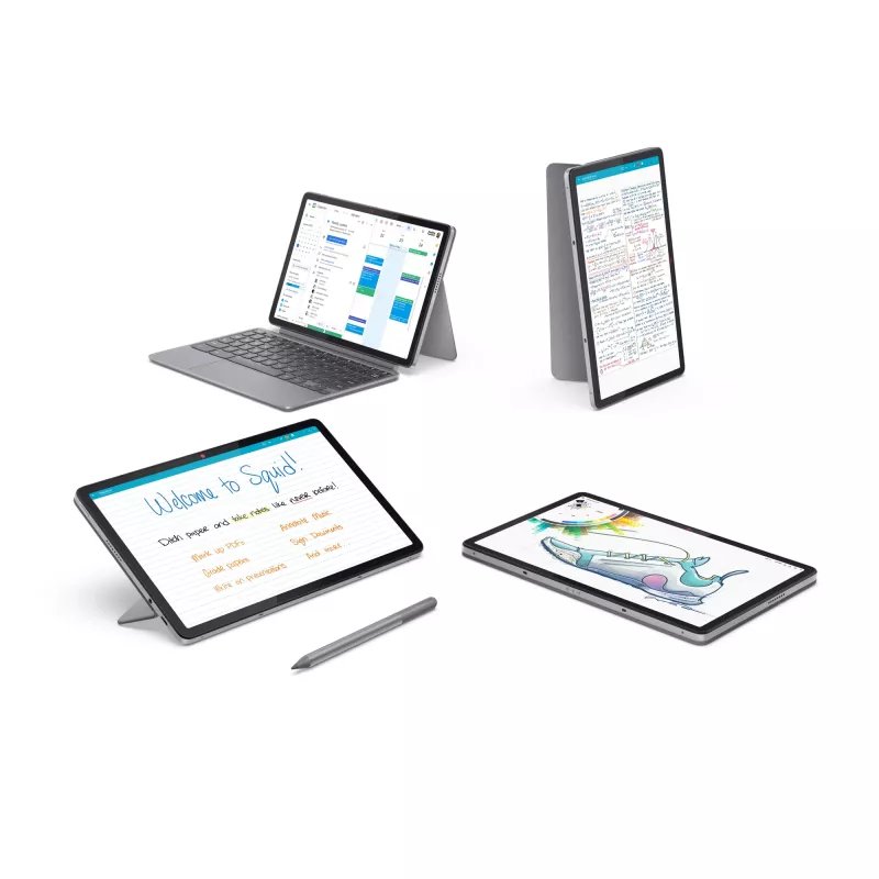 Lenovo Chromebook Duet 11M889 MediaTek Kompanio 838 27,8 cm (10,9 collu) skārienekrāns WUXGA 8 GB LPDDR4x-SDRAM 128 GB eMMC Wi-Fi 6 (802.11ax) ChromeOS pelēks