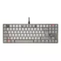 Mehāniskā tastatūra Tenkeyless Cherry KC 500 MX LP TKL — QWERTZ vācu, USB, 88 taustiņi, Pelēka
