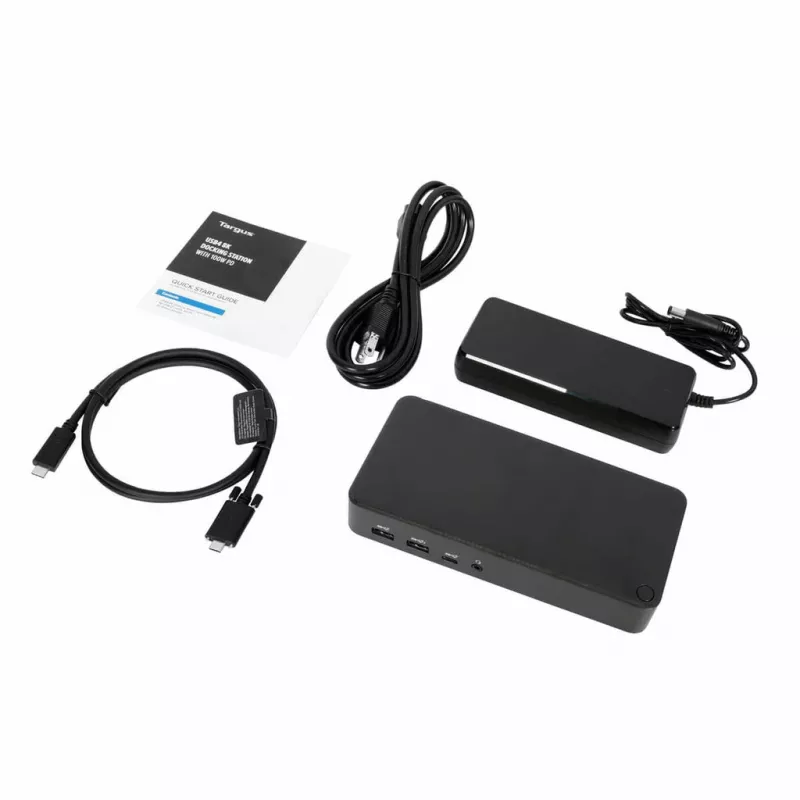 Targus DOCK460EUZ USB4 dokstacija ar 100W barošanu, melna