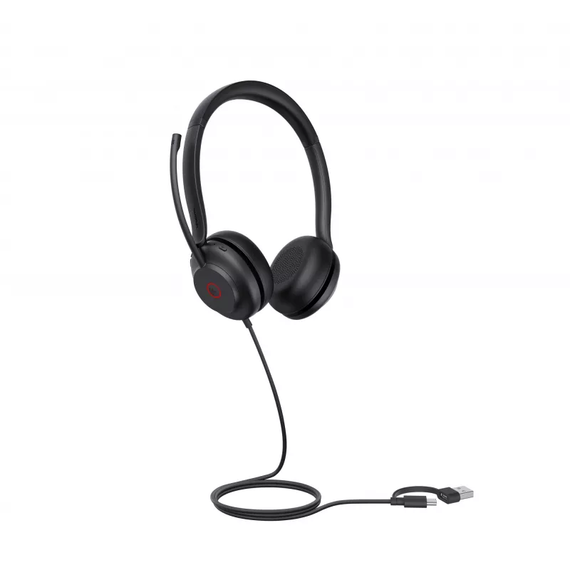 Yealink UH35 Dual UC USB-C/A Austiņas, Vadu, 20 - 20000 Hz, Zvaniem/Mūzikai, 139.5 g, Melnas