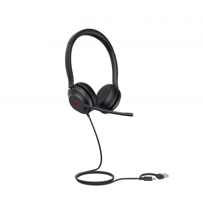Yealink UH35 Dual UC USB-C/A Austiņas, Vadu, 20 - 20000 Hz, Zvaniem/Mūzikai, 139.5 g, Melnas