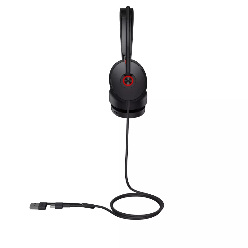 Yealink UH48 Dual Teams USB-C/A austiņas, vadu, zvaniem/mūzikai, 20 - 20000 Hz, 169 g, Melnas