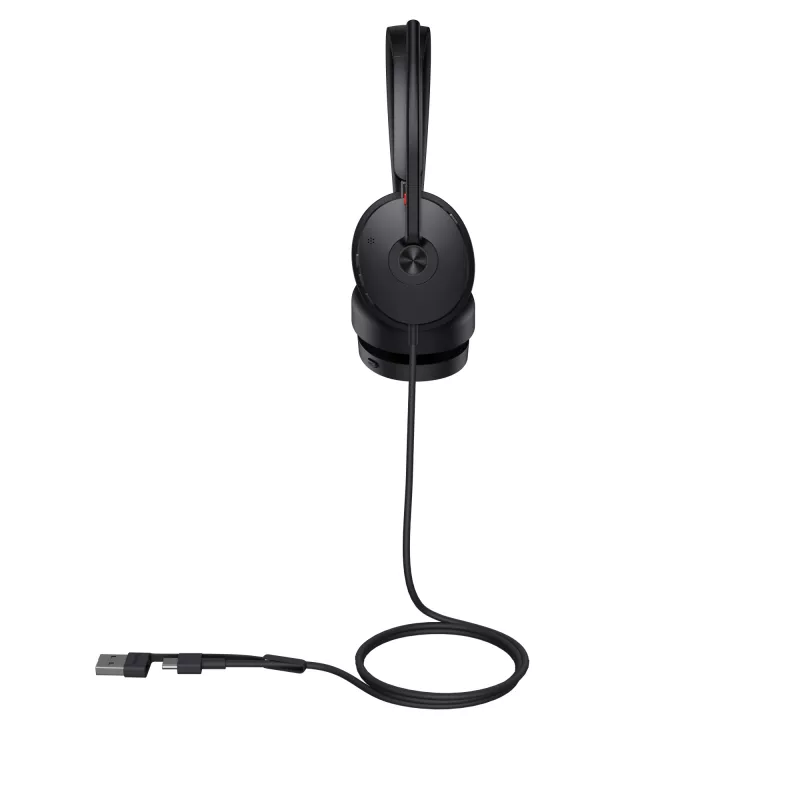 Yealink UH48 Dual Teams USB-C/A austiņas, vadu, zvaniem/mūzikai, 20 - 20000 Hz, 169 g, Melnas