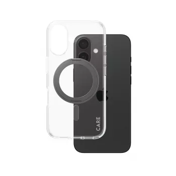 PanzerGlass CARE™ by ® Maciņš Caurspīdīgs ar Melnu Statīvu & MagSafe iPhone 16
