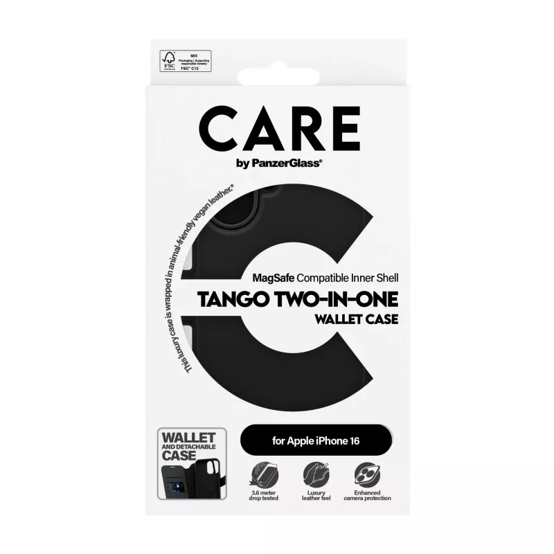 PanzerGlass CARE™ by ® Tango 2-in-1 Maks-vāciņš ar MagSafe iPhone 16