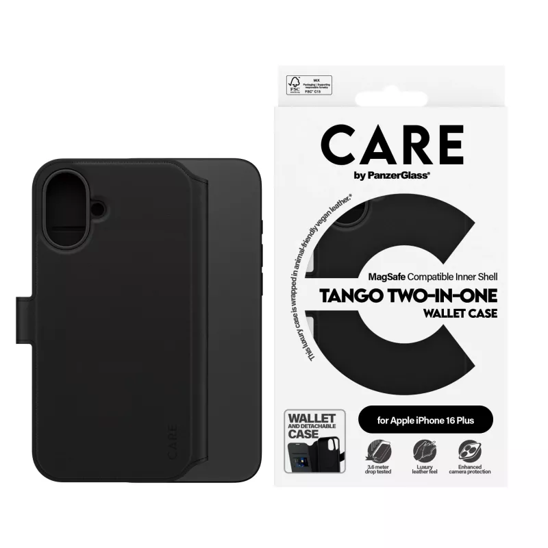 PanzerGlass CARE™ by ® Tango 2-in-1 Maksājumu maciņš ar MagSafe iPhone 16 Plus