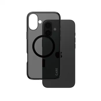 PanzerGlass CARE™ by ® Urban Combat Case Smokey ar Black MagSafe iPhone 16 Plus