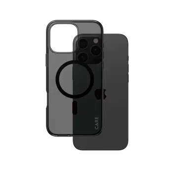 PanzerGlass CARE™ by ® Urban Combat Case Smokey ar Black MagSafe iPhone 16 Pro Max