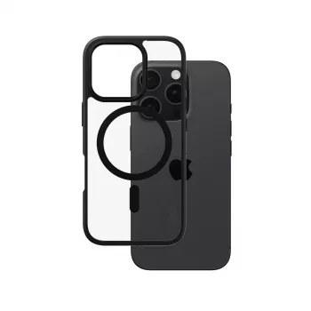 PanzerGlass CARE™ by ® Urban Combat Maciņš Caurspīdīgs ar Melnu Rāmi un MagSafe iPhone 16 Pro