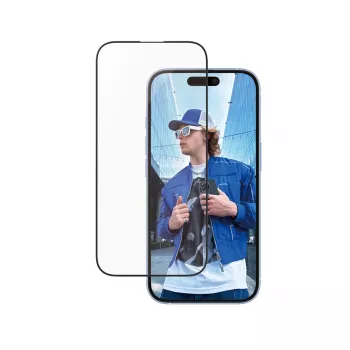 PanzerGlass ® Ekrāna aizsargs ar alumīnija rāmi iPhone 16 | 15 | Ultra-Wide Fit