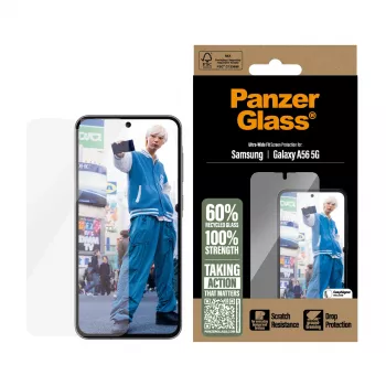 PanzerGlass® Ekrāna aizsargs Samsung Galaxy A56 5G | Ultra-Wide Fit ar EasyAligner