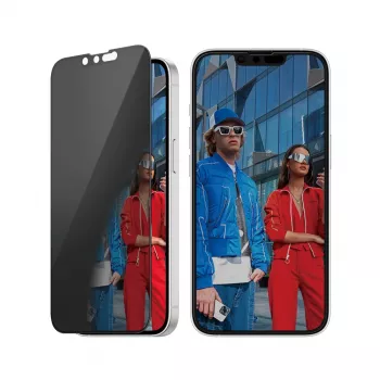 PanzerGlass® Privātuma ekrāna aizsargs iPhone 17e | 16e | 14 | 13 | 13 Pro | Ultra-Wide Fit ar EasyAligner