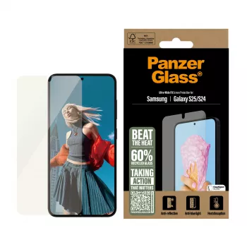 PanzerGlass® All-in-One Ekrāna aizsargs Samsung Galaxy S25 | S24 | Ultra Wide Fit