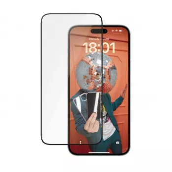 PanzerGlass Ceramic Protection aizsargstikls iPhone 15 Plus | Ultra-Wide Fit ar EasyAligner