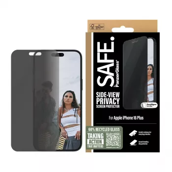 PanzerGlass SAFE. by ® Privātuma ekrāna aizsargs iPhone 16 Plus | 15 Plus | Ultra-Wide Fit