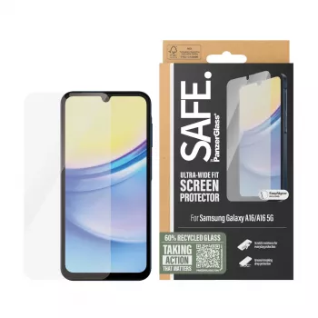 PanzerGlass SAFE. ekrāna aizsargs Samsung Galaxy A16 | A16 5G | Ultra-Wide Fit