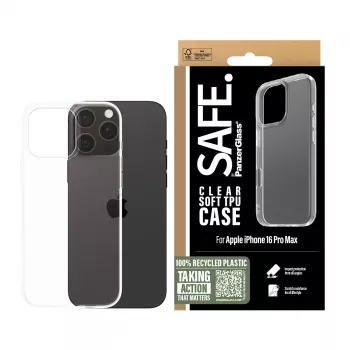 PanzerGlass SAFE. by ® TPU Maciņš Caurspīdīgs iPhone 16 Pro Max