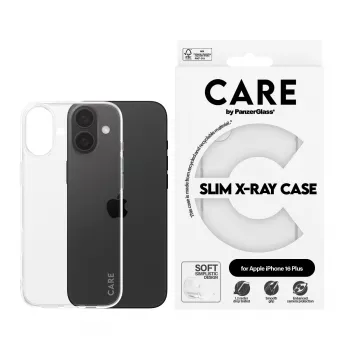 PanzerGlass CARE™ X-Ray Case iPhone 16 Plus caurspīdīgs vāciņš