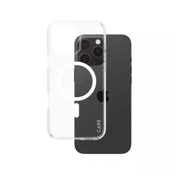 PanzerGlass CARE™ by ® Urban Combat Case Caurspīdīgs ar Balts MagSafe iPhone 16 Pro Max