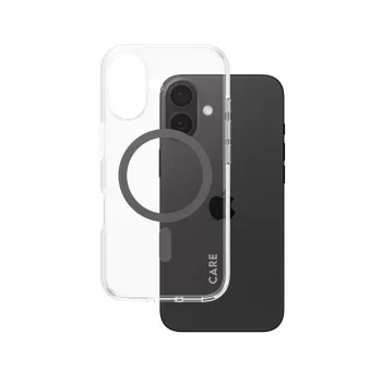 PanzerGlass CARE™ by ® Urban Combat Case Caurspīdīgs ar Melnu MagSafe iPhone 16
