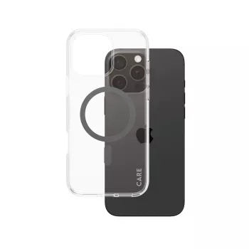 PanzerGlass CARE™ by ® Urban Combat Case Caurspīdīgs ar Melnu MagSafe iPhone 16 Pro Max