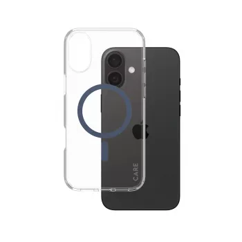 PanzerGlass CARE™ by ® Urban Combat Case Caurspīdīgs ar Zilu MagSafe iPhone 16 Plus
