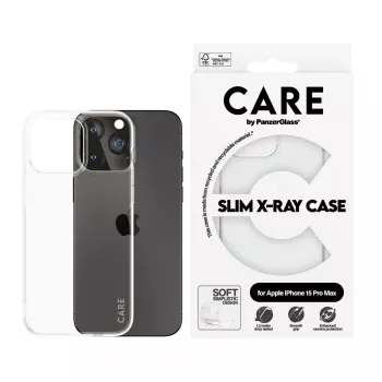 PanzerGlass CARE™ by ® X-Ray Case iPhone 15 Pro Max, Caurspīdīgs vāciņš, Apple iPhone 15 Pro Max